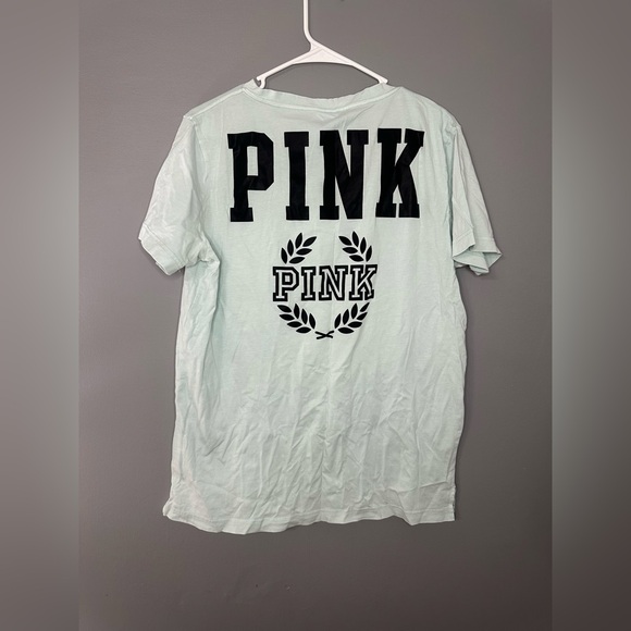 PINK Victoria's Secret Mint V-Neck Tee - Picture 8 of 12